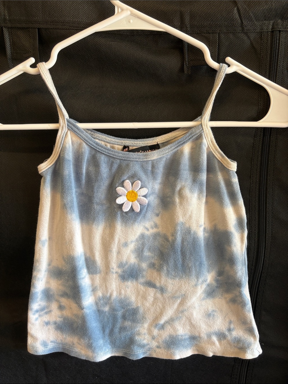 Almost Famous Blue and White Tie-Dye Daisy Camisole